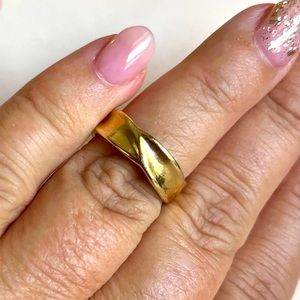 Gold 24k wedding band size 7